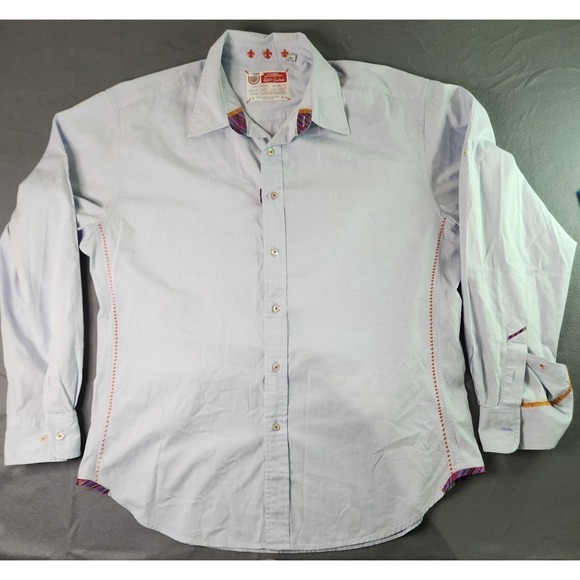 Robert Graham Freshly Laundered Shirt Sz XXL Light Blue Long Sleeve Button Up - Picture 12 of 12